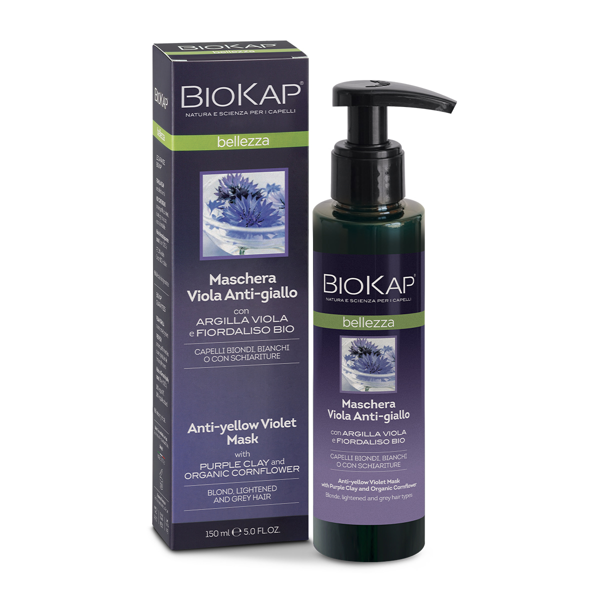 BioKap Ljubičasta maska za kosu, 150ml